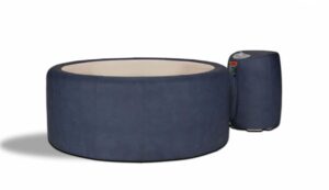 Softub Sportster 140 Exterior In Blue – MinnSpas Apple Valley Minnesota