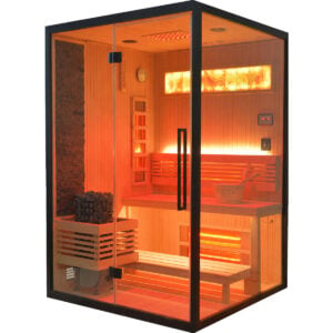 Icelandic Sauna Fusion Combo 720 hybrid infrared and traditional sauna